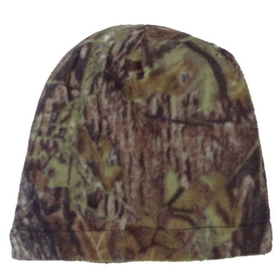 Simplicity Winter Snow Knit / Fleece Reversible Beanie, One Size, Black/Camo