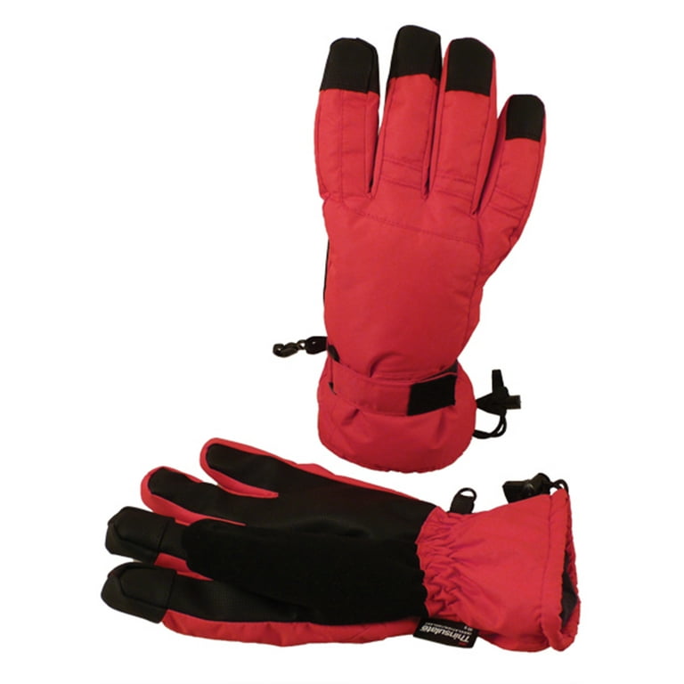 Red ski gloves sale ladies