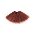 thumbnail image 1 of Simplicity Womens Classic Elastic, 3 Layered Tulle Tutu Skirt, Coffee, 1 of 1