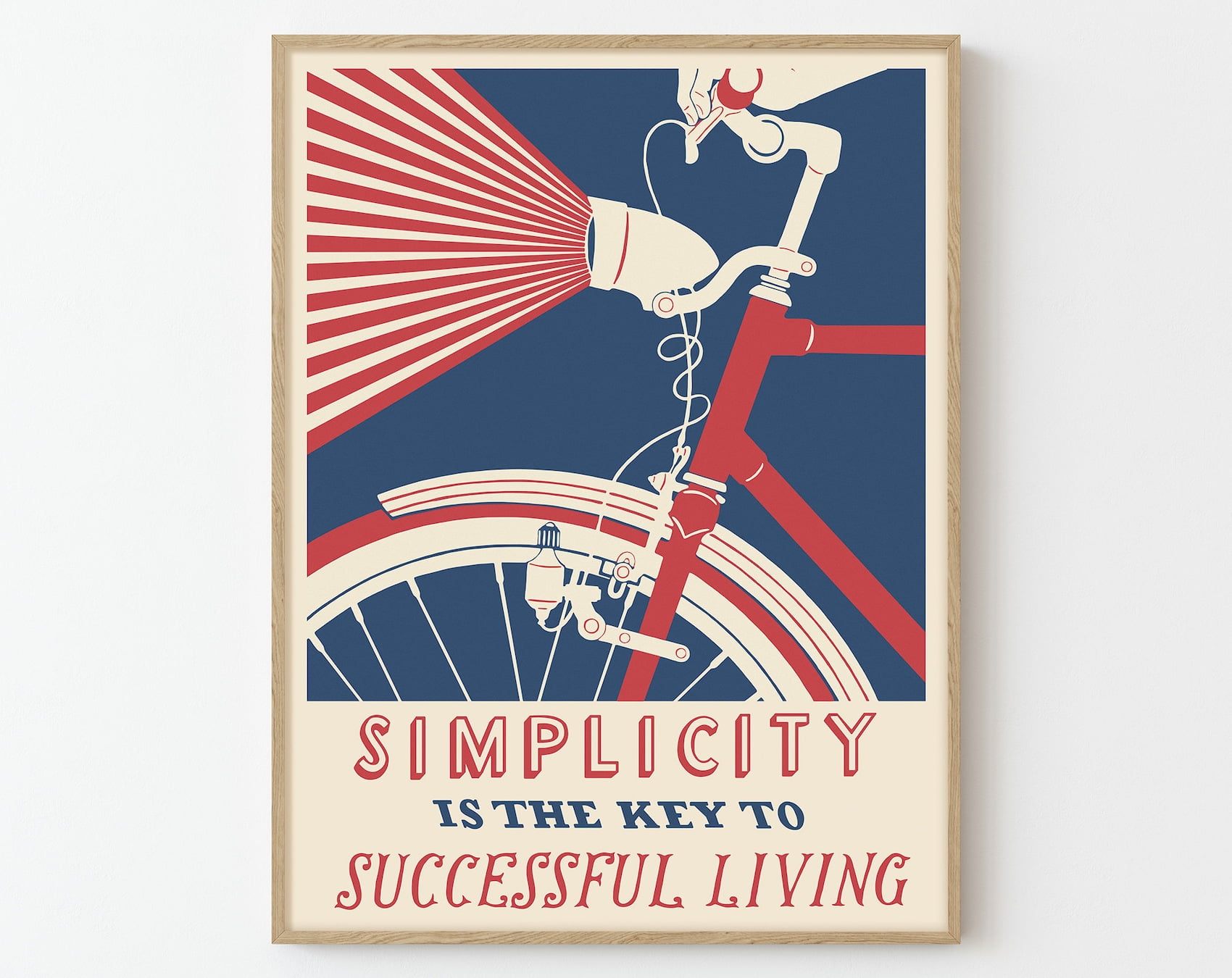 Simplicity is the Key to Successful Living Vintage Ad Poster Fine Art ...