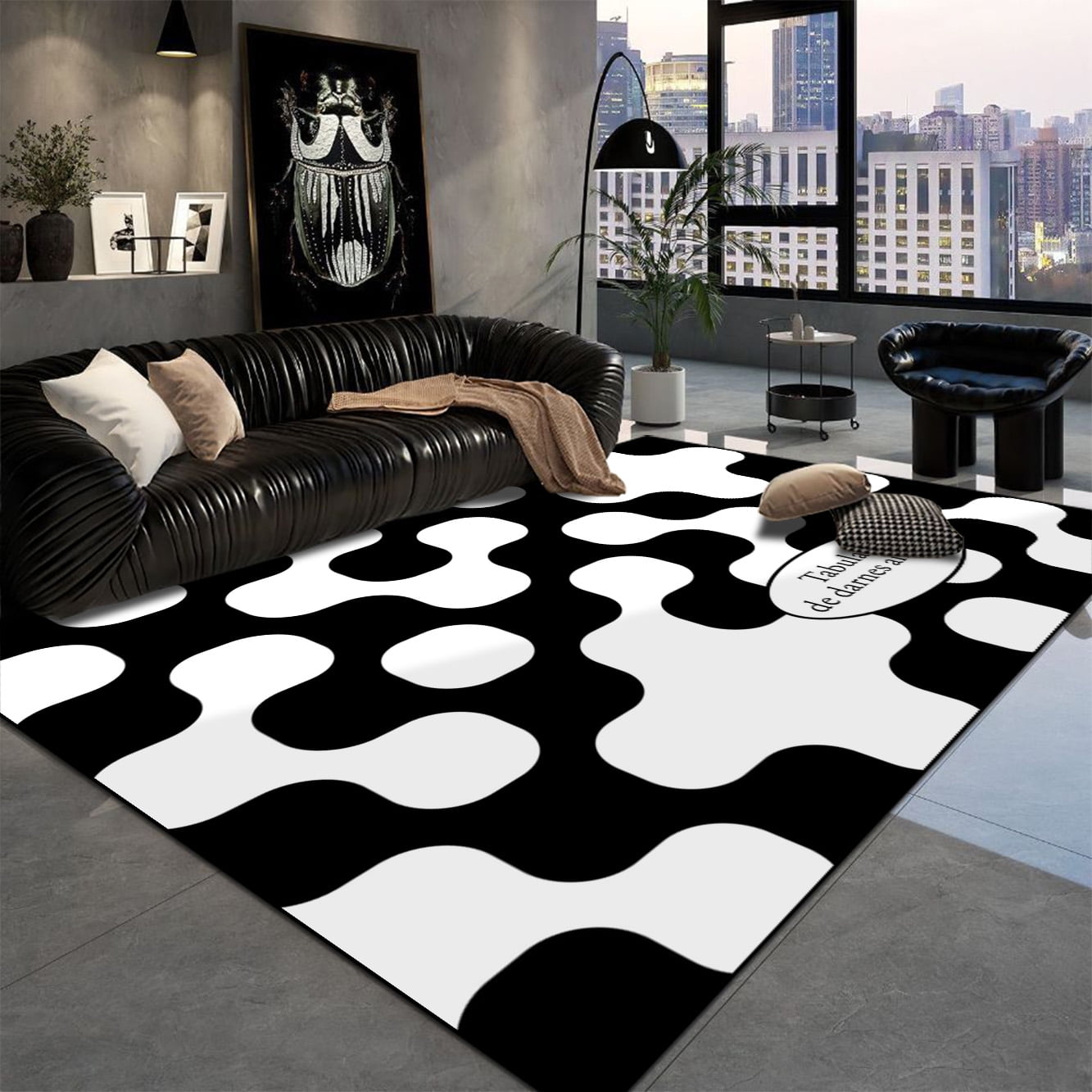 Simplicity ration Home Carpets Living Room Simple Geometry Carpet ...