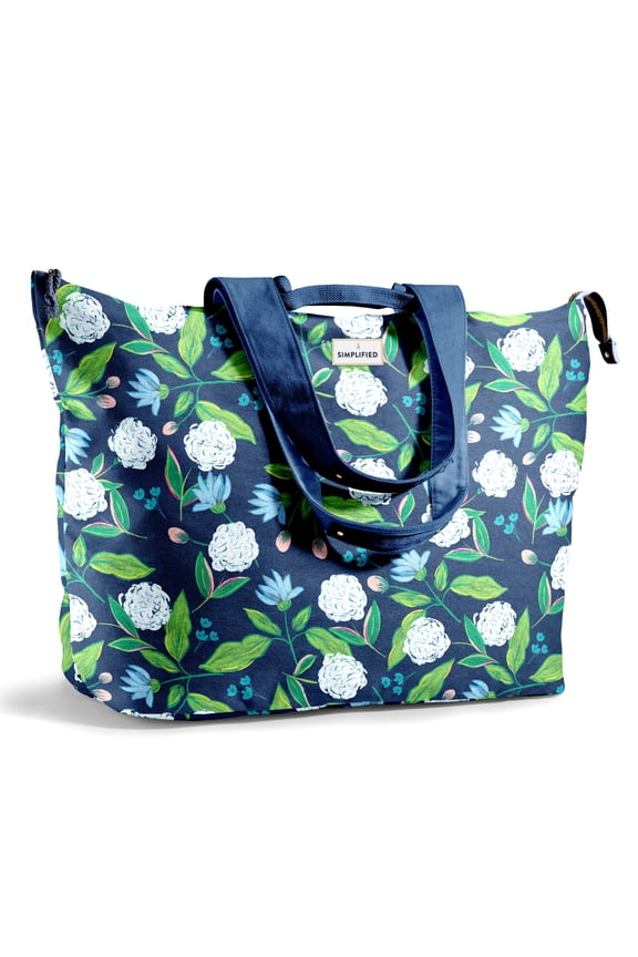 All The Things XL Tote Bag, Travel & Overnight Bag, Blue Floral