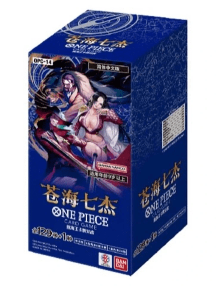 Simplified Chinese Language OP-14 Booster Box One Piece TCG The Azure Sea's Seven (OPC-14)