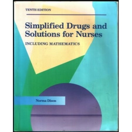 Pre-Owned Simplified Drugs and Solutions for Nurses Including Mathematics (Paperback) 9780801616952