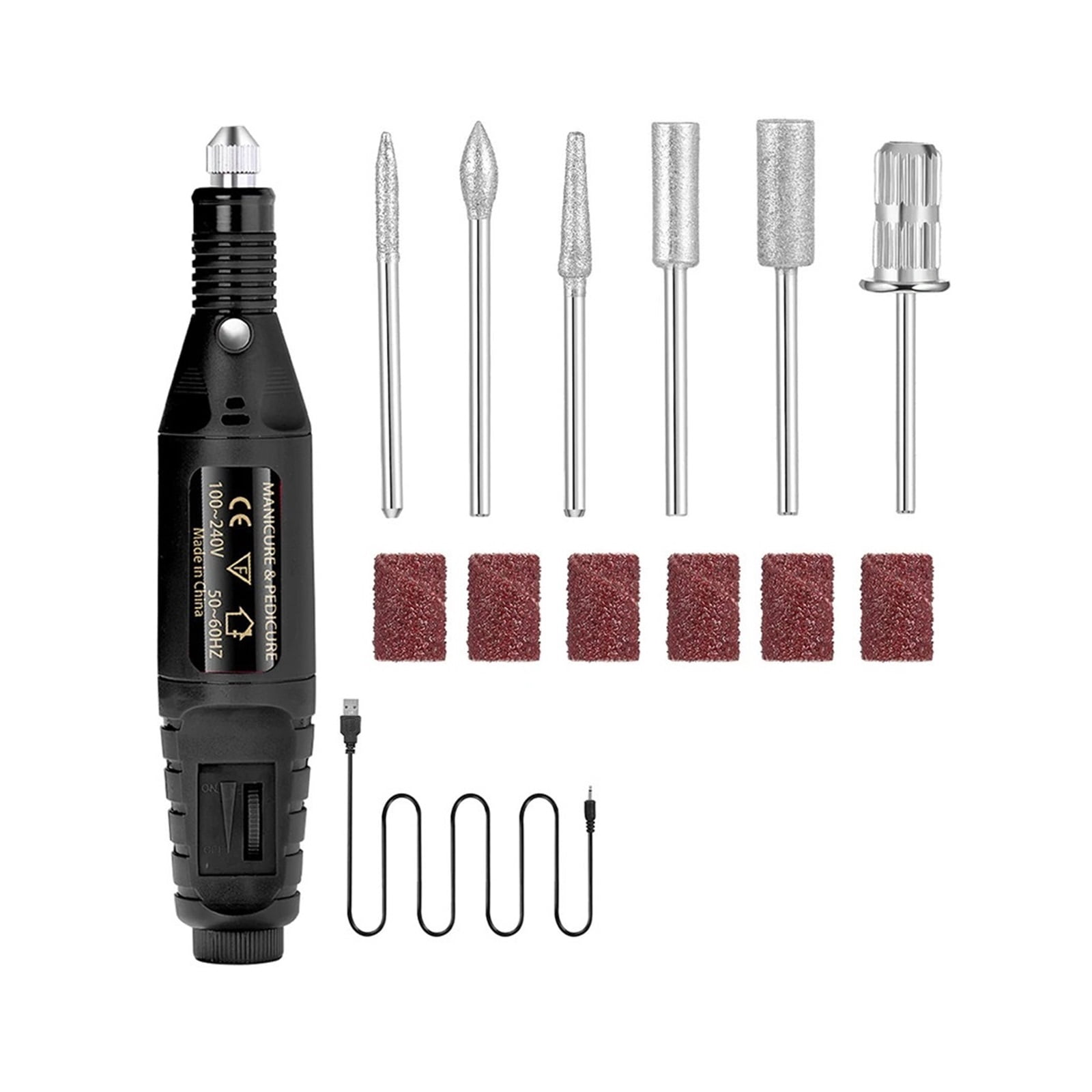 Simplified Electric Nail Sander Pedicure Manicure Tools Professional Nail Drill Machine Low Noise Cutters Nail File Kit