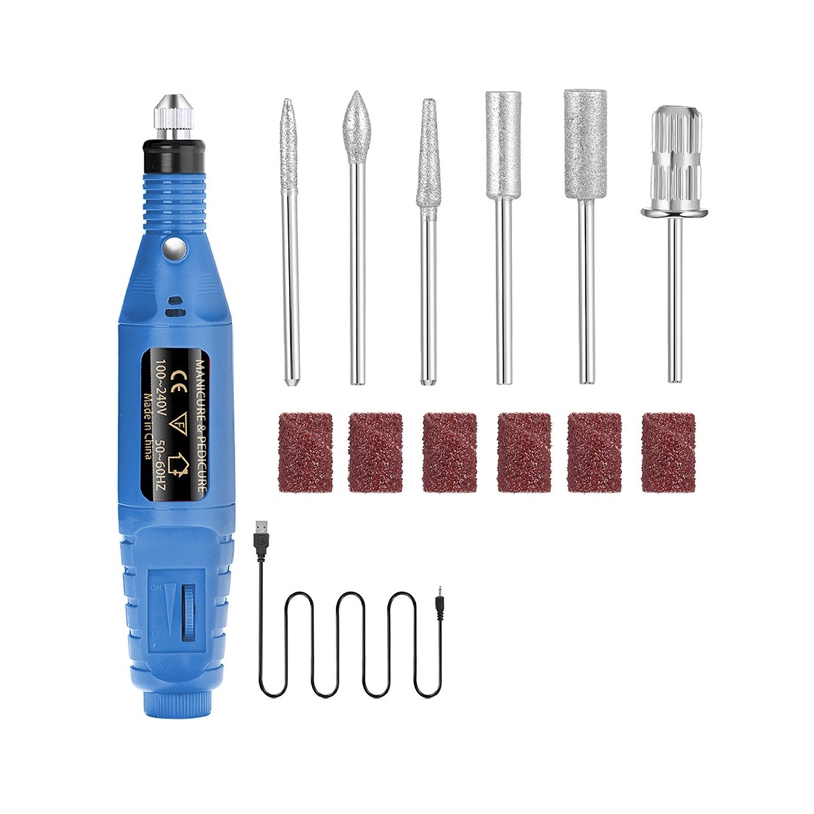 Simplified Electric Nail Sander Pedicure Manicure Tools Professional Nail Drill Machine Low Noise Cutters Nail File Kit