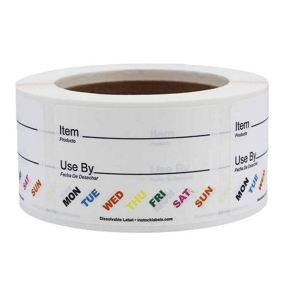 Simplified Universal Dissolvable Labels 2 x 3 500 Total Adhesive Stickers