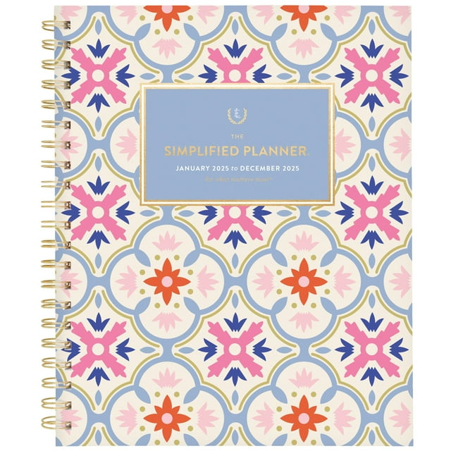 Simplified by Emily Ley for ATAGLANCE 2025 Weekly Monthly Planner Tile Large 8