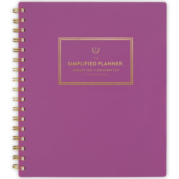 Simplified by Emily Ley for AT-A-GLANCE 2027 Weekly Monthly Planner Nostalgia