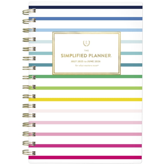Simplified by Emily Ley for AT-A-GLANCE Academic 2025-2026 Weekly Monthly