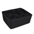 thumbnail image 1 of Simplify 10 Pack Plastic Storage Basket Set in Black, 1 of 11