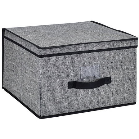 Simplify 11.22 Gallon Jumbo Fabric Storage Boxes, Black