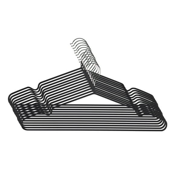 Simplify 12 Pack Metal Hangers in Black