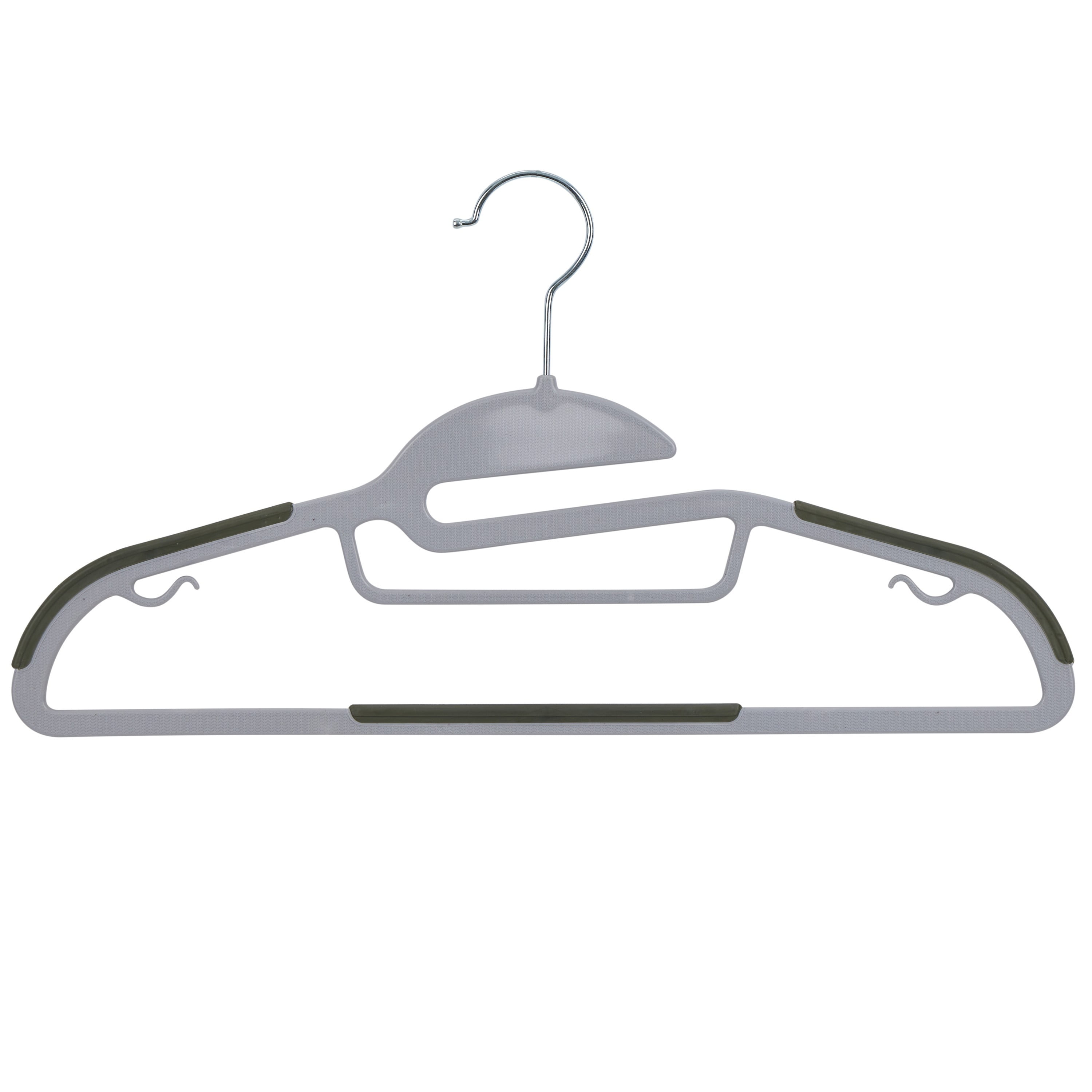 Simplify 16 Pack Collar Saver Hangers in Light Grey