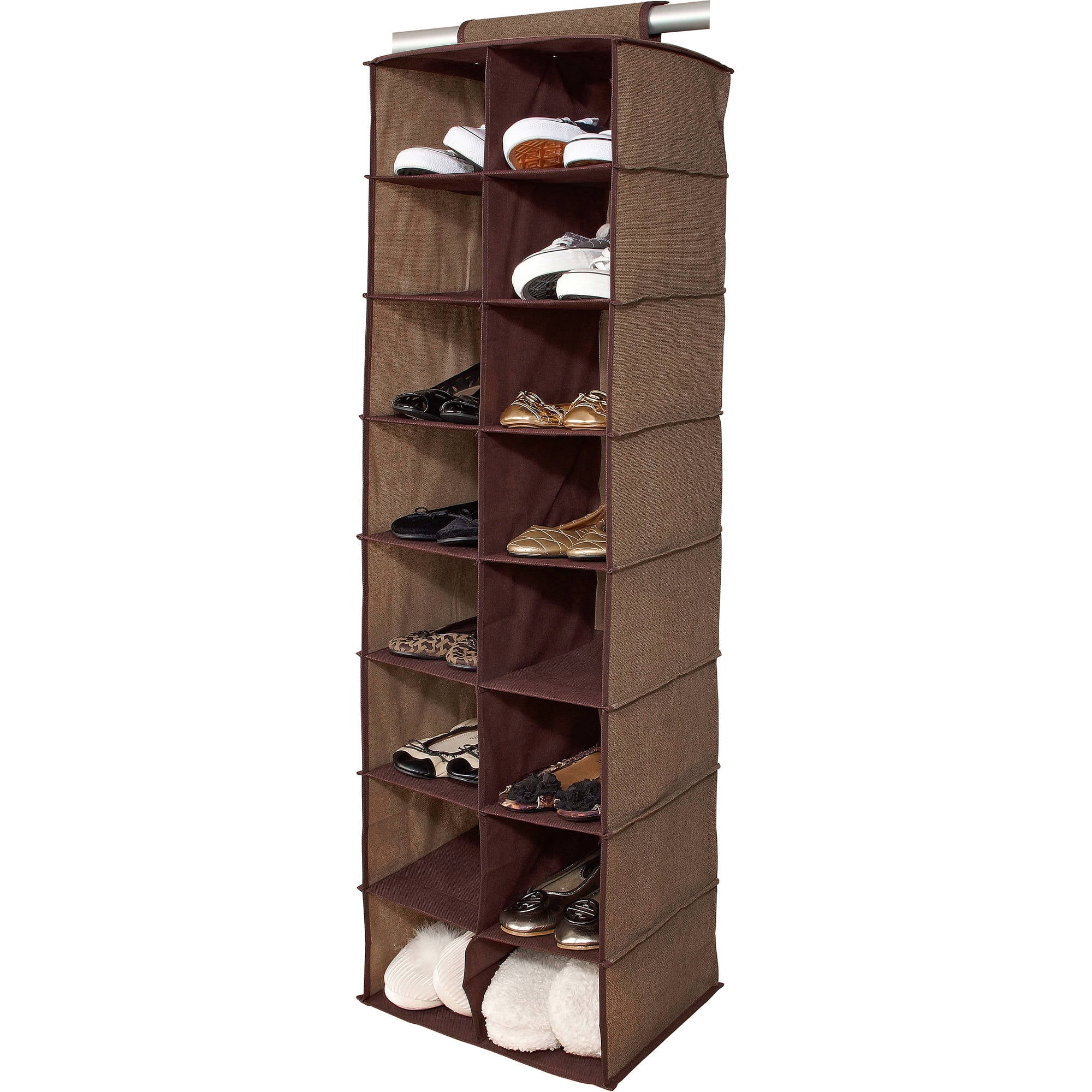 Simplify 16pkt Shoe Organizer Espresso