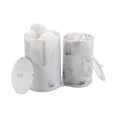 thumbnail image 1 of Simplify 2 Compartment Q-Tip and Cotton Holder Makeup Organizer in Marble, 1 of 4