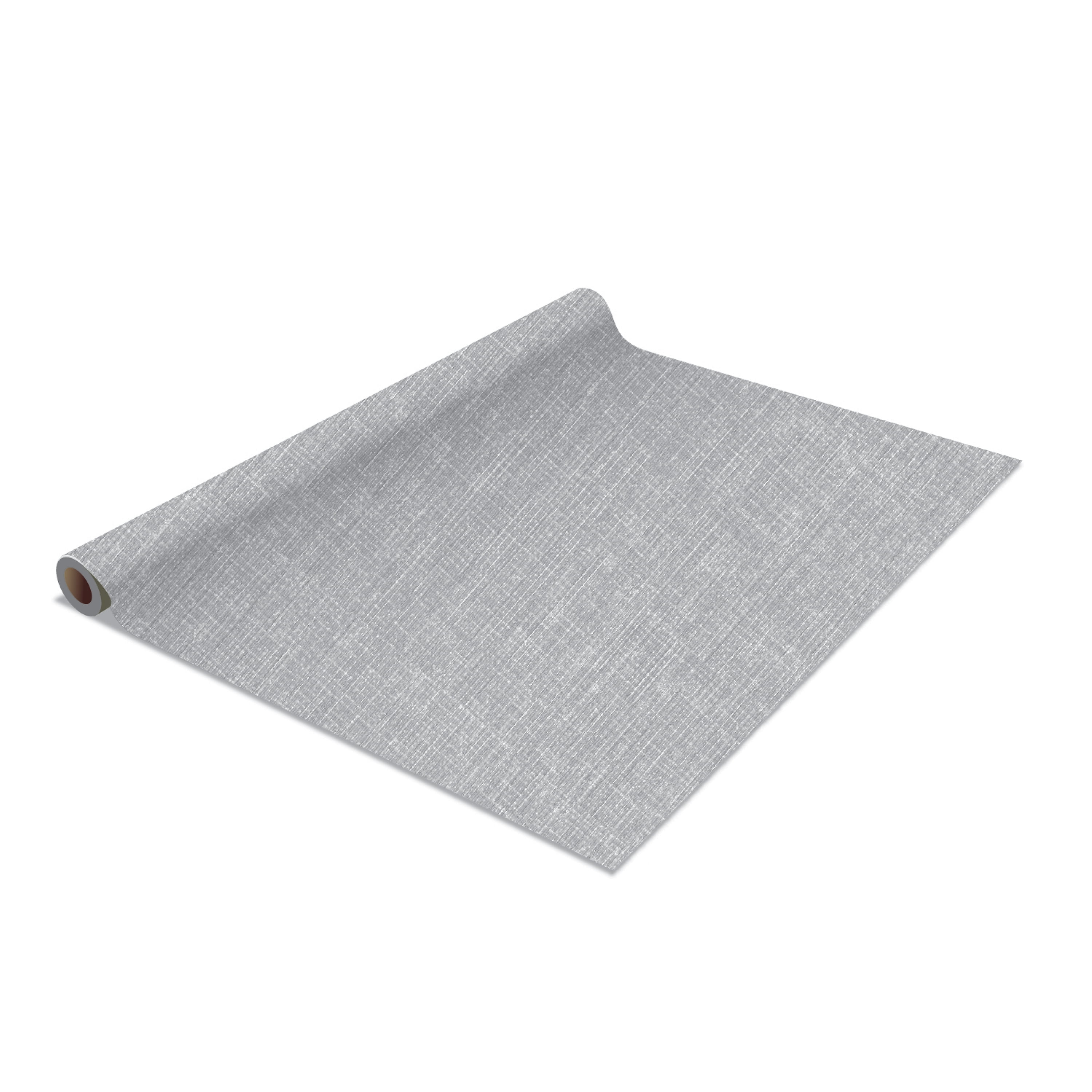 Simplify 2 Pack Shelf Liner Faux Linen in Gray