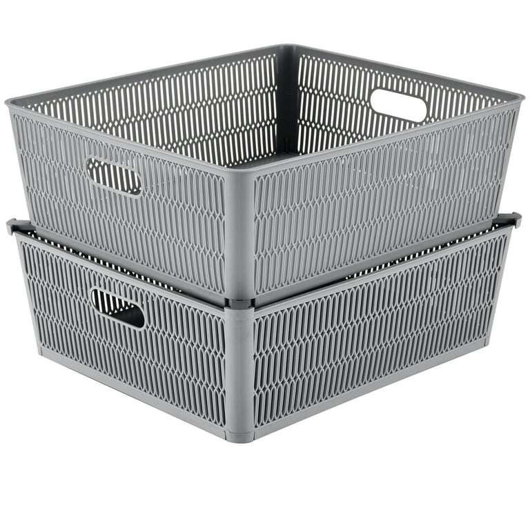 Shallow storage online totes