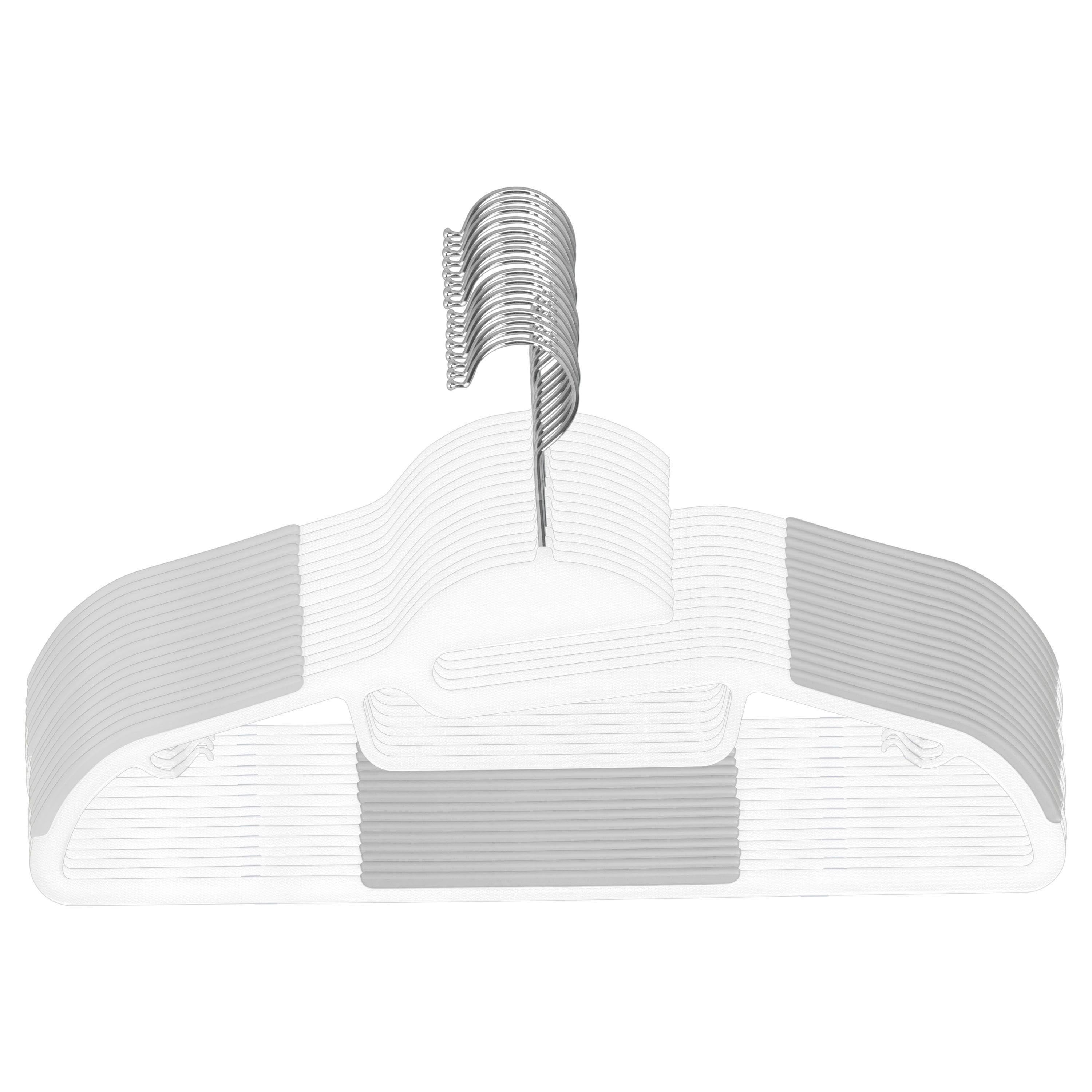 Kitcheniva Plastic Hangers Durable Slim Pack of 30 White, Pack of 30 -  Gerbes Super Markets