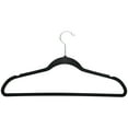 thumbnail image 1 of Simplify 24 Pack Slim Velvet Hangers in Black, 1 of 4