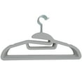 thumbnail image 1 of Simplify 24 Pack Ultimate Velvet Shirt Hanger in Grey, 1 of 7