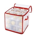 thumbnail image 1 of Simplify 27-Count Ornament Organizer Bin in Red, Plastic, 1 of 11