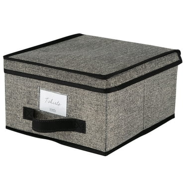 Simplify 3.46 Gallon Plastic Storage Boxes in Black