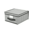 thumbnail image 1 of Simplify 3.74 Gallon Nonwoven Fabric Storage Box, Gray, 1 of 8