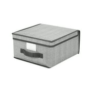 Simplify 3.74 Gallon Nonwoven Fabric Storage Box, Gray