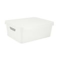 thumbnail image 1 of Simplify 3.74 gal Plastic Storage Boxes, White, 1 of 5