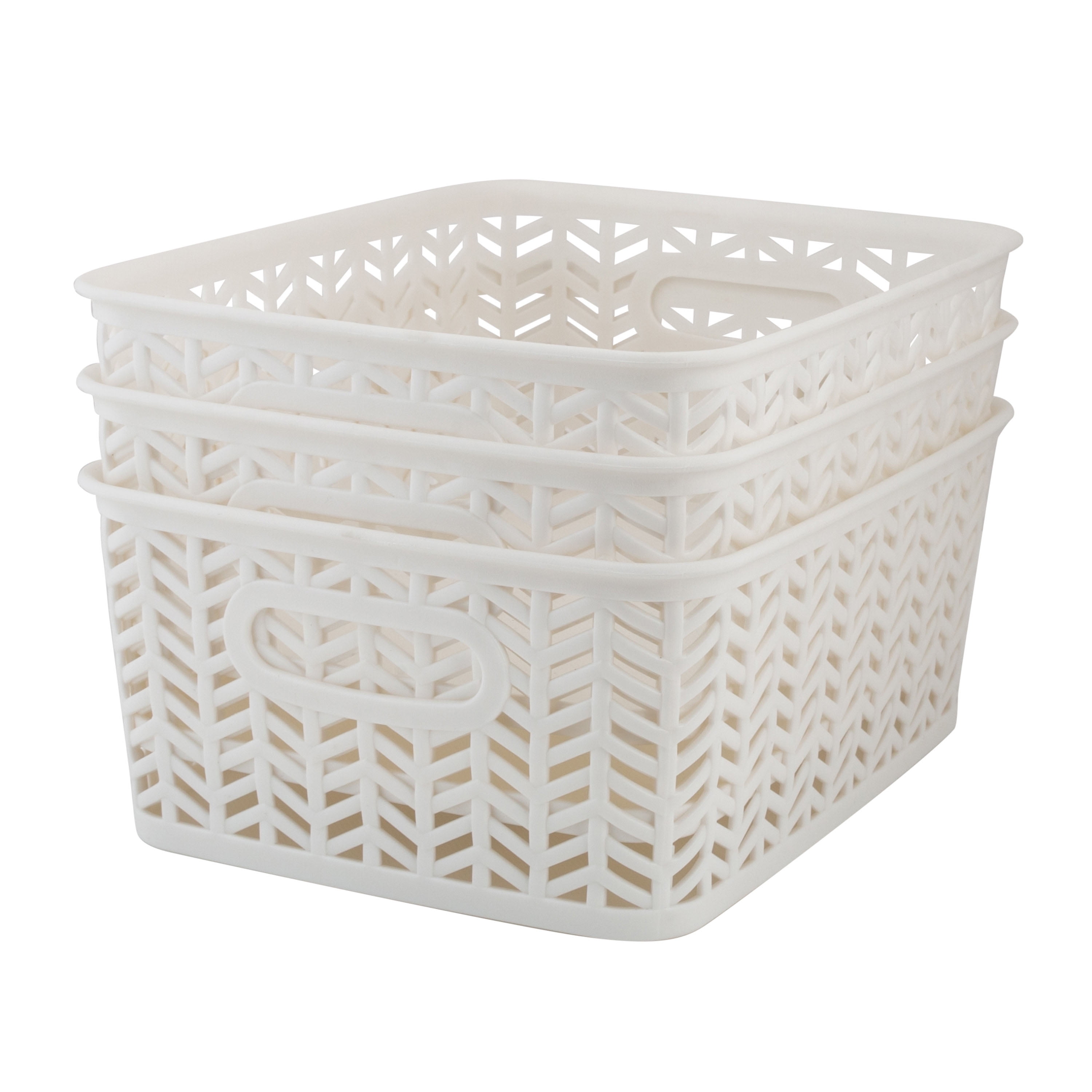 https://i5.walmartimages.com/seo/Simplify-3-Pack-Small-Herringbone-Plastic-Storage-Basket-with-Handles-in-White_4f133203-e9fd-4700-9a1a-4c855cfc4e2f.681f0fa376eb56c8dca1b51ce885ce44.jpeg