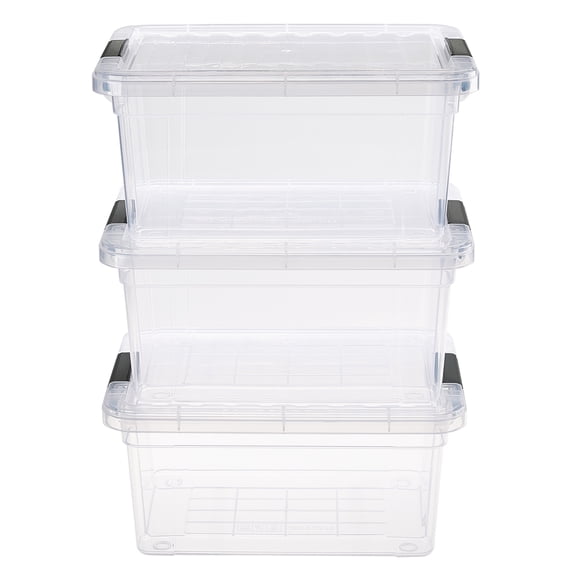 Simplify 3 Piece 3.2LT Clear Storage Container Set