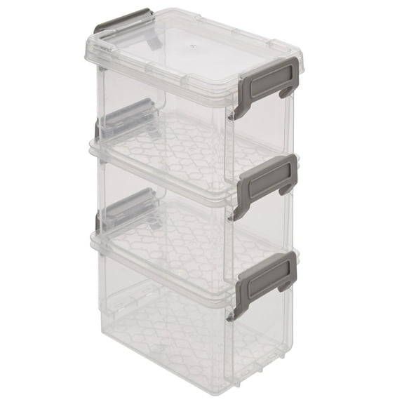 Simplify 4-Pack 12oz Stackable Storage Box Set with Lid