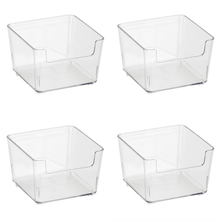 Simplify 4-Pack 12.76-in x 3.66-in Clear Plastic Drawer Organizer in the Drawer  Organizers department at