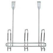 Simplify 6 Hook Compact over the Door Hooks, Chrome