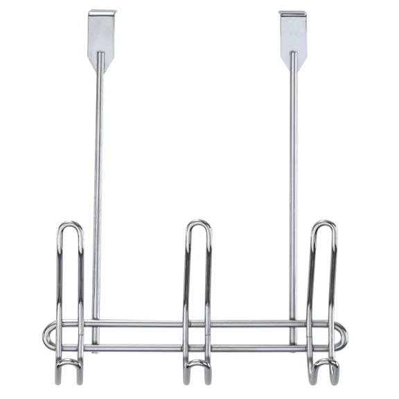 Simplify 6 Hook Compact over the Door Hooks, Chrome