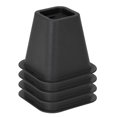 thumbnail image 1 of Simplify 6 inch Plastic Bed Risers with Wheel Caster Stabilizer, Black, 2.29 lb, 1 of 8