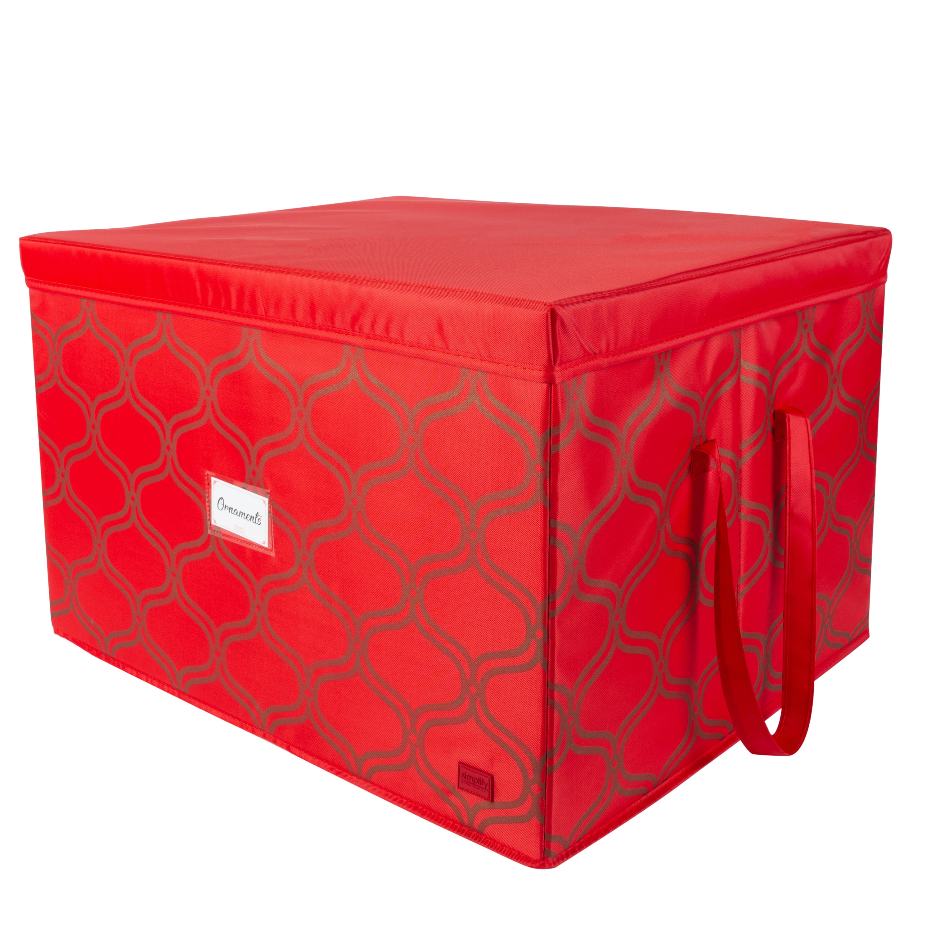 Simplify Red 60ct. Ornament Storage Box