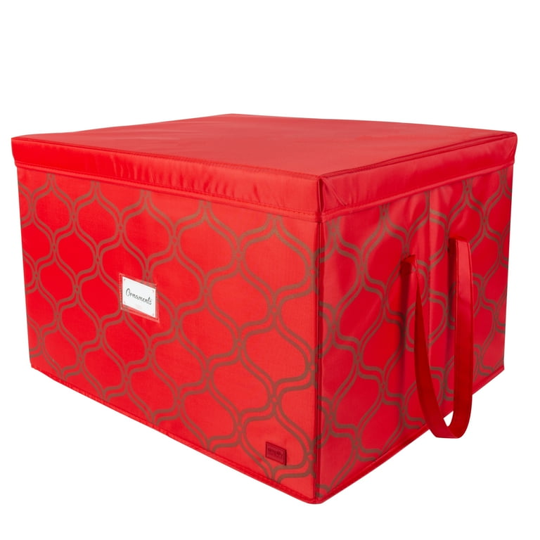 Simplify 60 Count Non Woven Ornament Storage Box - Walmart.com