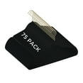 thumbnail image 1 of Simplify 75 Pack Slim Velvet Gold Hook Hangers in Black, 1 of 4