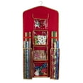 thumbnail image 1 of Simplify 8 Compartment Hanging Holiday Gift Wrap Organizer in Red Polyester, 1 of 10