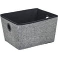 thumbnail image 1 of Simplify 9.35 Gallon Large Grommet Nonwoven Storage Bin, Black, 1 of 3