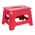 thumbnail image 1 of Simplify 9-inch Folding Step Stool, Red, 1 of 6