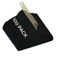 thumbnail image 1 of Simplify Adult 100 Pack Slim Velvet Gold Hook Hangers in Black, 1 of 4
