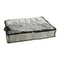 Simplify Adult 12 Pair Under the Bed Shoe Storage Box in Black ...