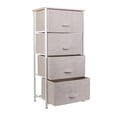 thumbnail image 1 of Simplify Adult Nonwoven 4 Drawer Storage Chest in Beige, 1 of 12