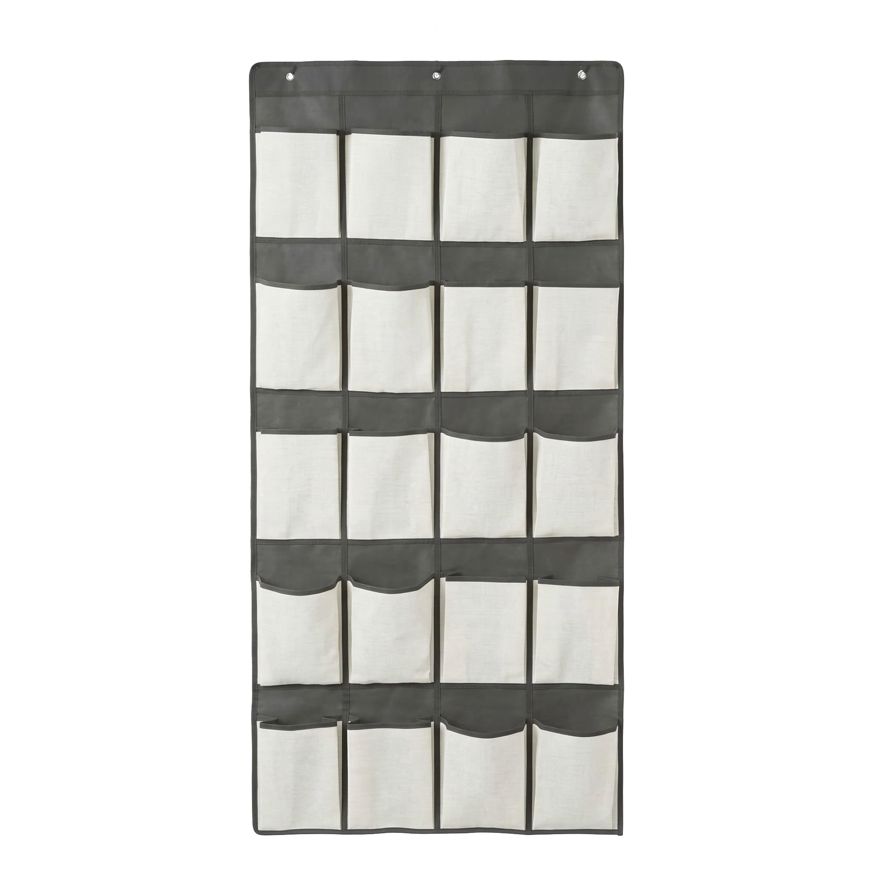 Simplify 20 Pocket Over The Door Hanging Shoe Organizer in Cashmere