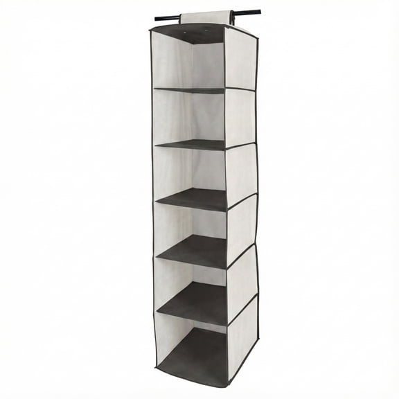 Simplify 6 Shelf Closet Organizer in Cashmere