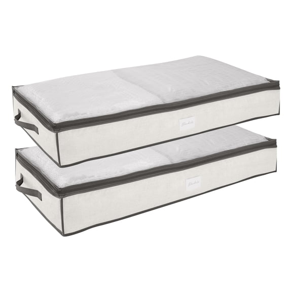 Simplify 2 Pack Under Bed Storage Bags in Cashmere