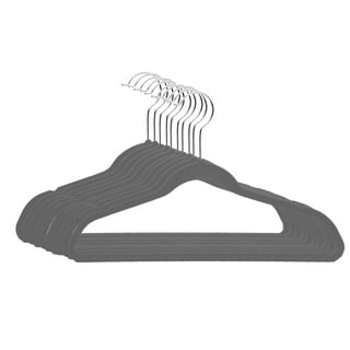 Velvet Hangers for Kids (Set of 10) - Gray - Wardrobia